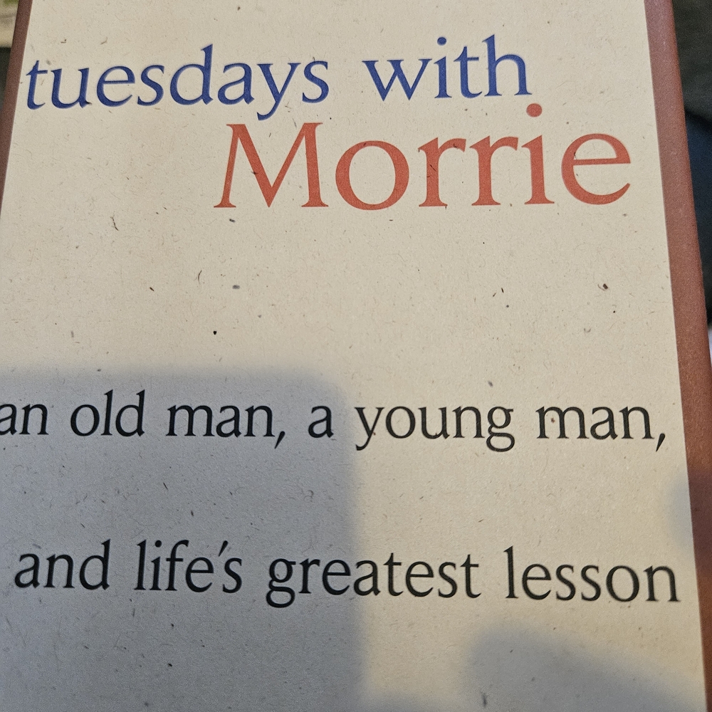 Tuesdays with Morrie Book. Hardcover. Buy 1 Book, Get 1 Free